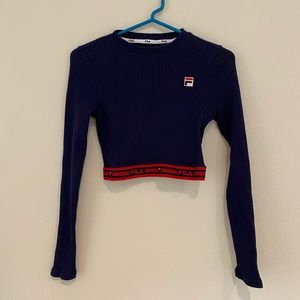 Fila crop top long sleeve